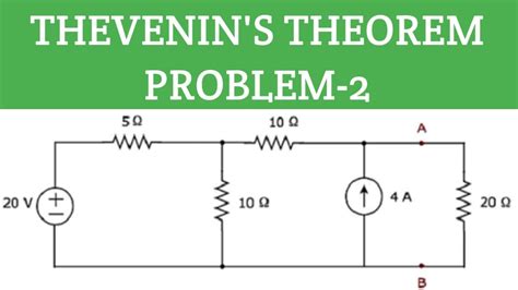 THEVENIN'S THEOREM PROBLEM-2 - YouTube