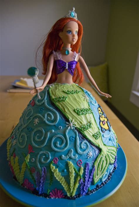 Ariel Birthday Cake - a photo on Flickriver