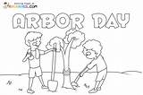 Arbor Day Coloring Pages sketch template