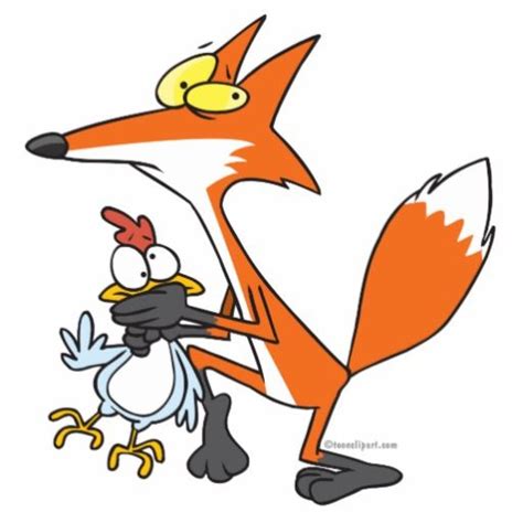 funny chicken stealing stealer fox | Chicken clip art, Cute animal drawings, Animal drawings