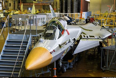 Aviation Blogs -A Sukhoi Su-57 under production - | Sukhoi, Military ...