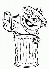 Oscar The Grouch Coloring Page  Home sketch template