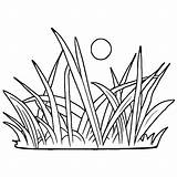 Grass Coloring Pages For Kids · Creative Fabrica sketch template