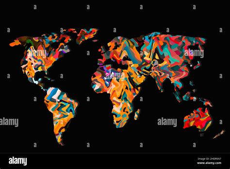 World Map Of The Continents Presentation Graphics Pre - vrogue.co