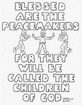 Blessed Are The Peacemakers Printable coloring Page See More At My  sketch template