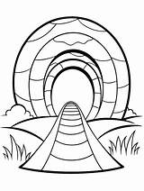 Play Tunnel coloring book Pages For Children And Adults With Vector  sketch template