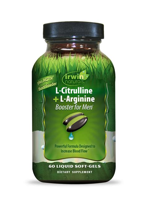 L-Citrulline + L-Arginine 60ct – Irwin Naturals