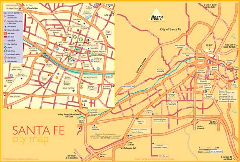 Santa Fe New Mexico Map
