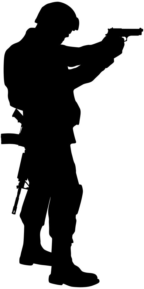 Soldier Silhouette Clip art - Soldier Silhouette Clip Art Image png ...