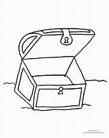 Free Coloring Pages Of Treasure Chest  Home sketch template