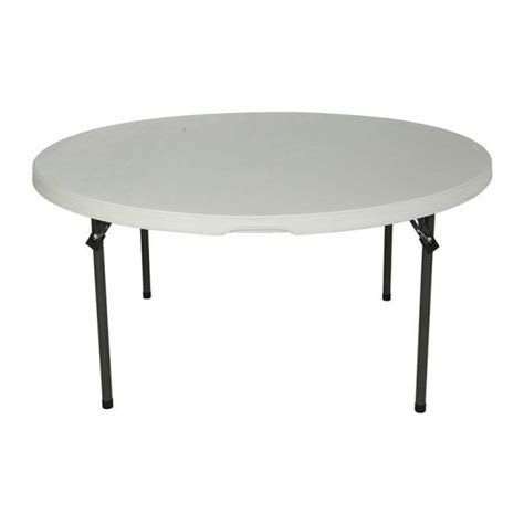 Round Plastic Folding Table, 60" - Office Furniture EZ