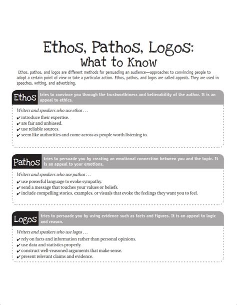 20++ Ethos Pathos Logos Worksheet – Worksheets Decoomo