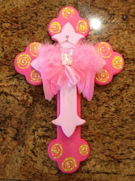 Baby girl cross by Jeanette Floyd for Sass of Ash Designs | Cross wall decor, Crafts, Cross ...