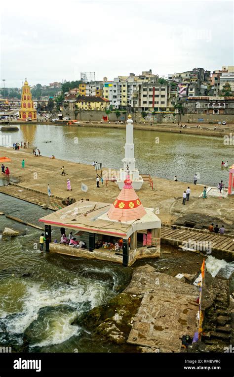 Godavari river ghat at nashik, Maharashtra, India, Asia Stock Photo - Alamy