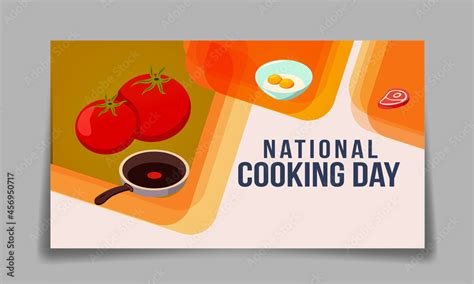 National Cooking Day Social Media Post Background Design.National ...