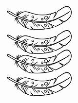 Feathers coloring Pages sketch template