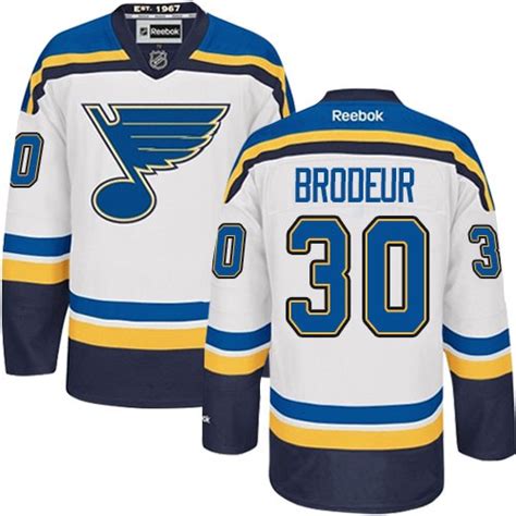 Men's Reebok St. Louis Blues 30 Martin Brodeur White Away Jersey ...