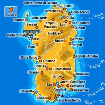 Costa Esmeralda Cerdeña Mapa | Mapa