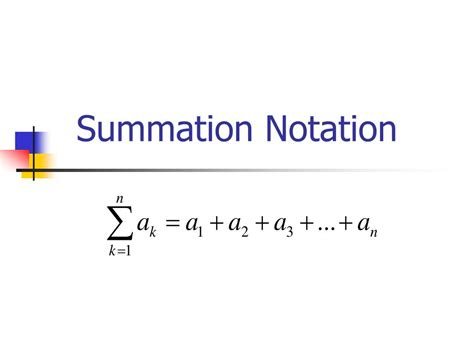 PPT - Summation Notation PowerPoint Presentation, free download - ID ...