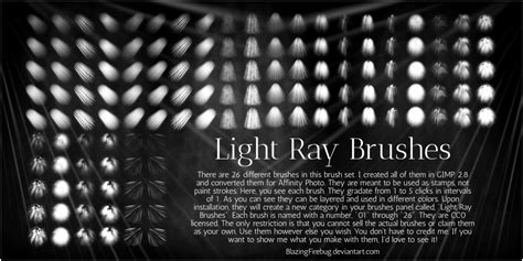 Build Your Own Light Ray Brush Set by BlazingFireBug on DeviantArt