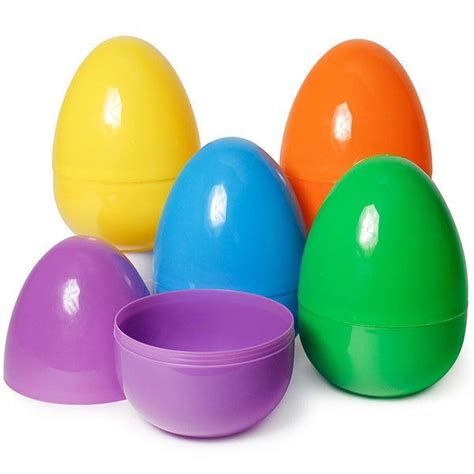 Giant Plastic Easter Eggs Assortment: 5-Piece Set | Large plastic easter eggs, Plastic easter ...