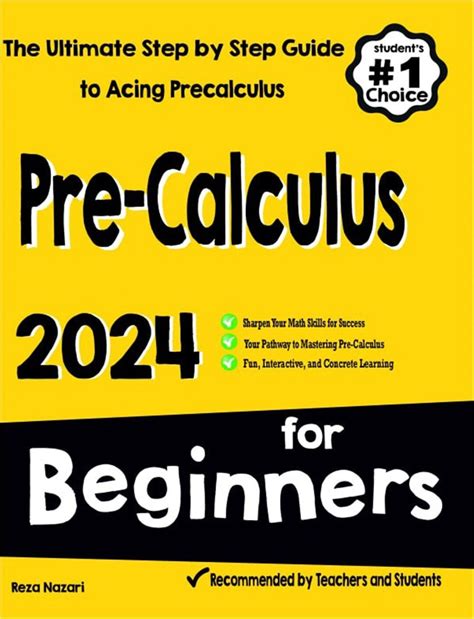 Pre-calculus for Beginners: the Ultimate Step-by-step Guide to Acing Precalculus - Etsy