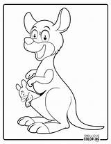 Kangaroo Coloring Pages Free PDF Printables  Simply Love sketch template