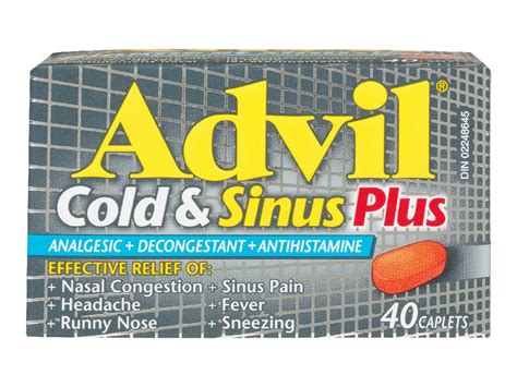 Advil Cold & Sinus Plus Caplets - 40's