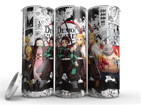 Straight Anime Sublimation Design, Anime 20 Oz Skinny Tumbler, Manga ...