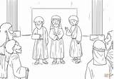 Peter Preaching Coloring Page sketch template