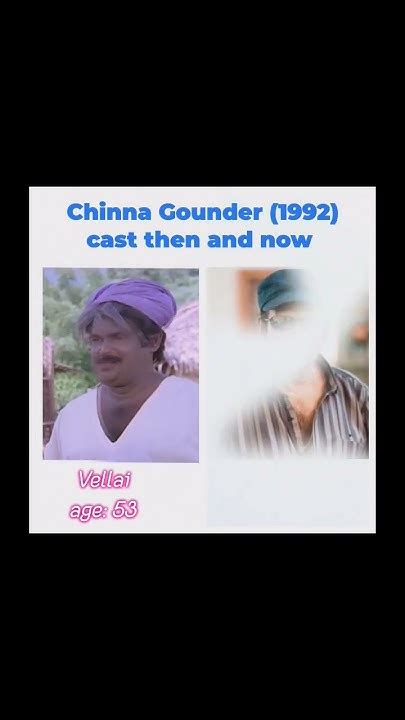 Chinna Gounder (1992) cast then and now #shorts - YouTube