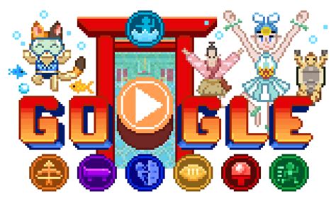 Doodle Champion Island Games (July 28) Doodle - Google Doodles