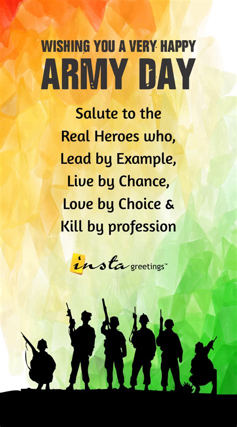 Saluting The Real Heroes Of The Indian Army Day. Indian Army Slogan ...