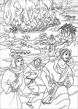 Coloring Pages Lot And His Wife Sketch Page sketch template