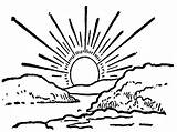 Sunset coloring pages To Download And Print For Free sketch template