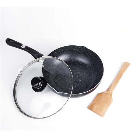 Non stick cooking pan wok non stick pan no smoke induction cooker gas stove universal 24cm pan ...