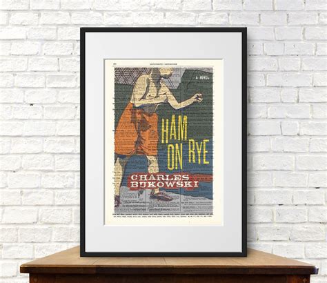 Ham on Rye by Charles Bukowski. Book Cover Art Print - Etsy Canada