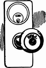 Vintage Door Knob coloring Page  ColouringPages sketch template