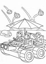 Pablo And Friends Put On An Umbrella In The Backyardigans Coloring Page  sketch template