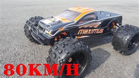 Monster Truck RC Car - Maximus 1/8 80KM/H 4WD Brushless - YouTube