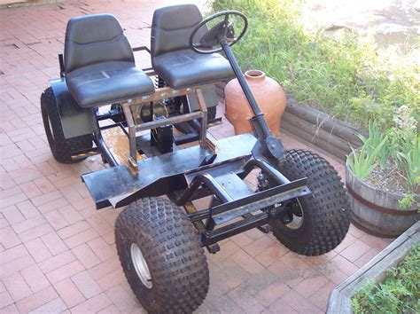 The beginnings of a golf cart modified to an off road vehicle. | Off road golf cart, Diy go kart ...