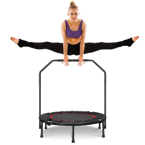 Foldable Mini Trampoline, 40" Fitness Trampoline Stable & Quiet ...