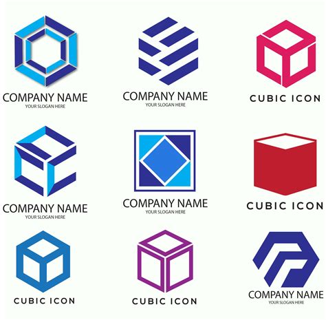 Cubic Logo Template Cube Logo Svg Cubical Logo Design - Etsy