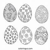 Easter Egg Coloring Pages Free Printable PDF sketch template
