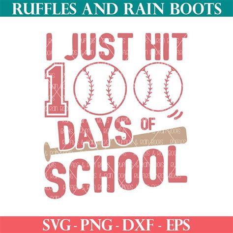 100 Days Of School Svg Baseball 100 Days Of School Sv - vrogue.co