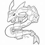 Pokemon Mega Rayquaza Coloring Pages sketch template