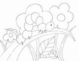 Inchworm Coloring Page  Wee Folk Art sketch template