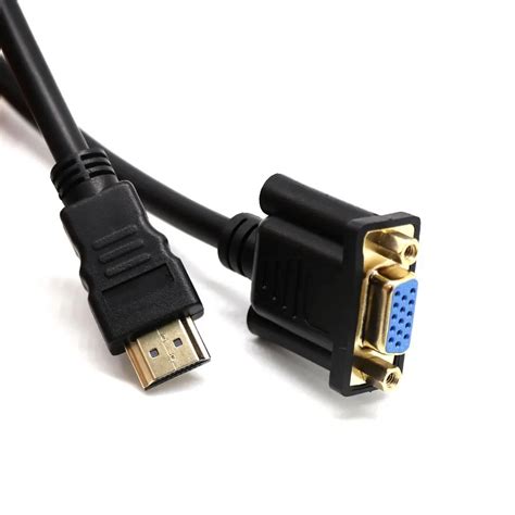 HDMI To VGA Converter Cable For PC Laptop Tablet 0.3m High Resolution Adapter High Quality-in ...