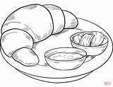 Croissant For Breakfast coloring page  Free Printable Coloring Pages sketch template