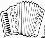 Accordion coloring page Printable Game sketch template